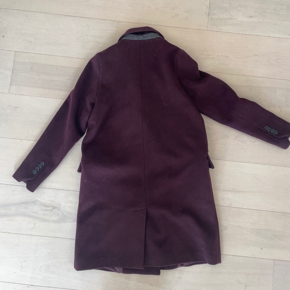 Frank and Oak Merlot Wool-Blend Coat – Size M - Picture 2 of 2
